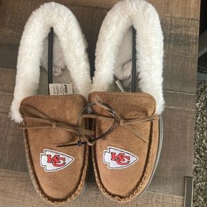 Slipper Moccasin’s Size L/7-8. Kansas City Chiefs. New. No box